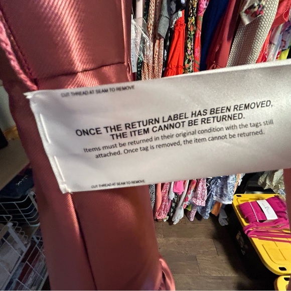 Kate Unger formal Elegant Pink Satin Dress. NWT. No belt - Picture 11 of 14